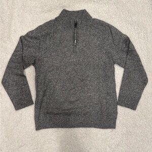 J. Crew Men's Charcoal Zip-Up Sweater